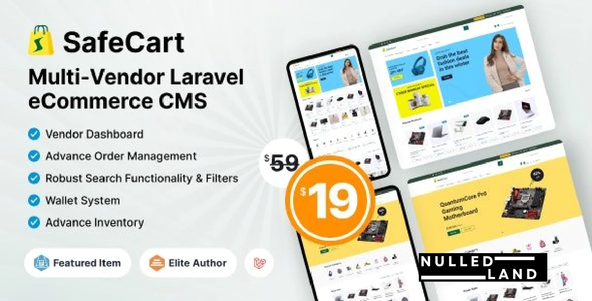 Safecart v2.3.0 - Multi-Vendor Laravel eCommerce platform