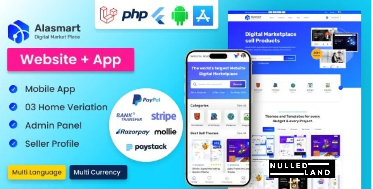 Alasmart v3.0.0 - Digital Product Download Marketplace Laravel Script