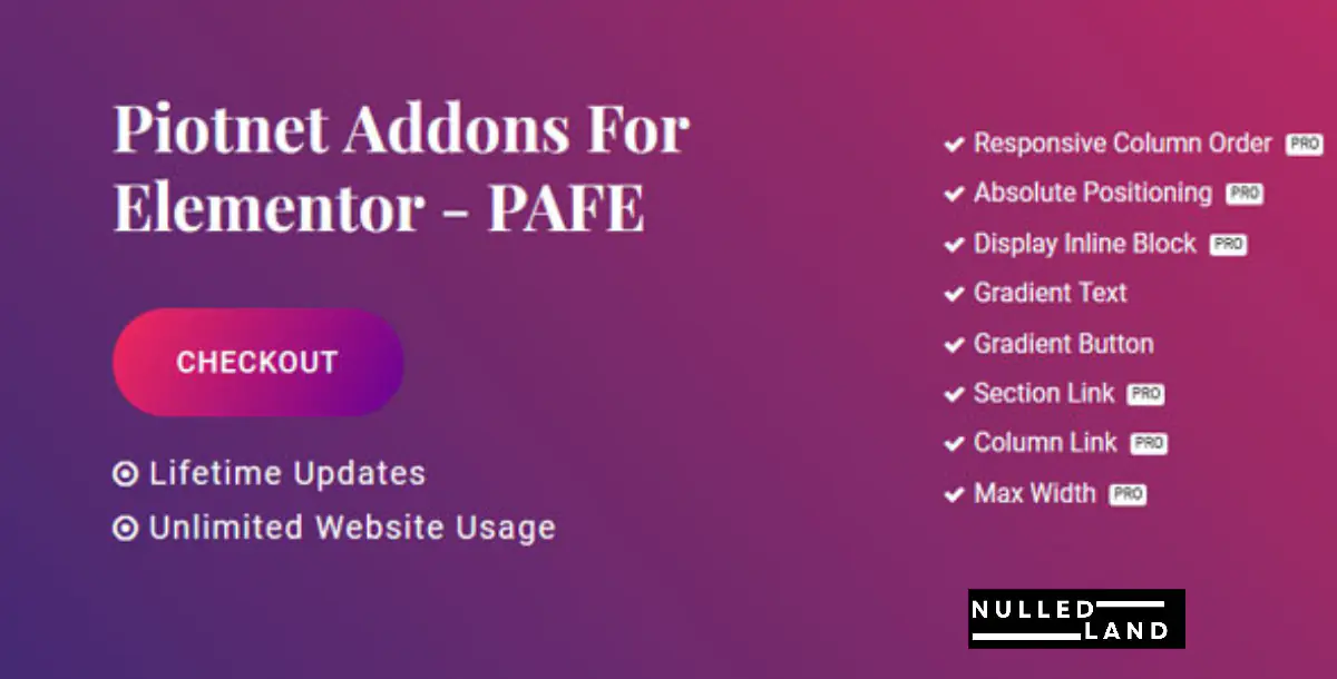 Piotnet Addons Pro For Elementor v7.1.45