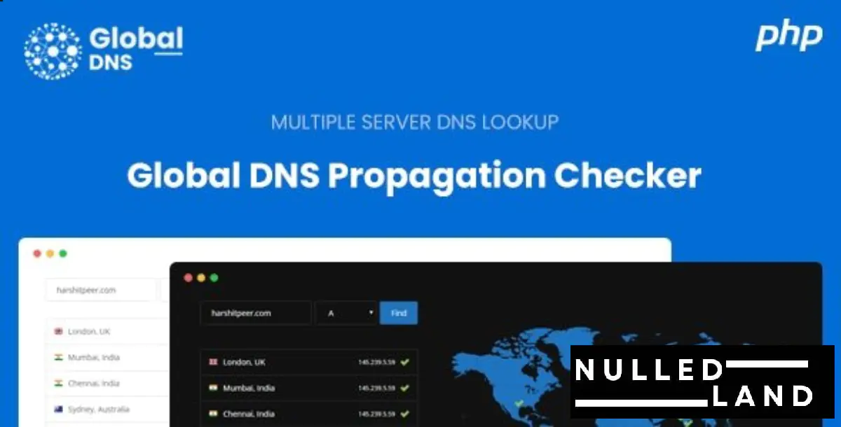 Global DNS v2.9.2 - Multiple Server - DNS Propagation Checker - PHP - nulled