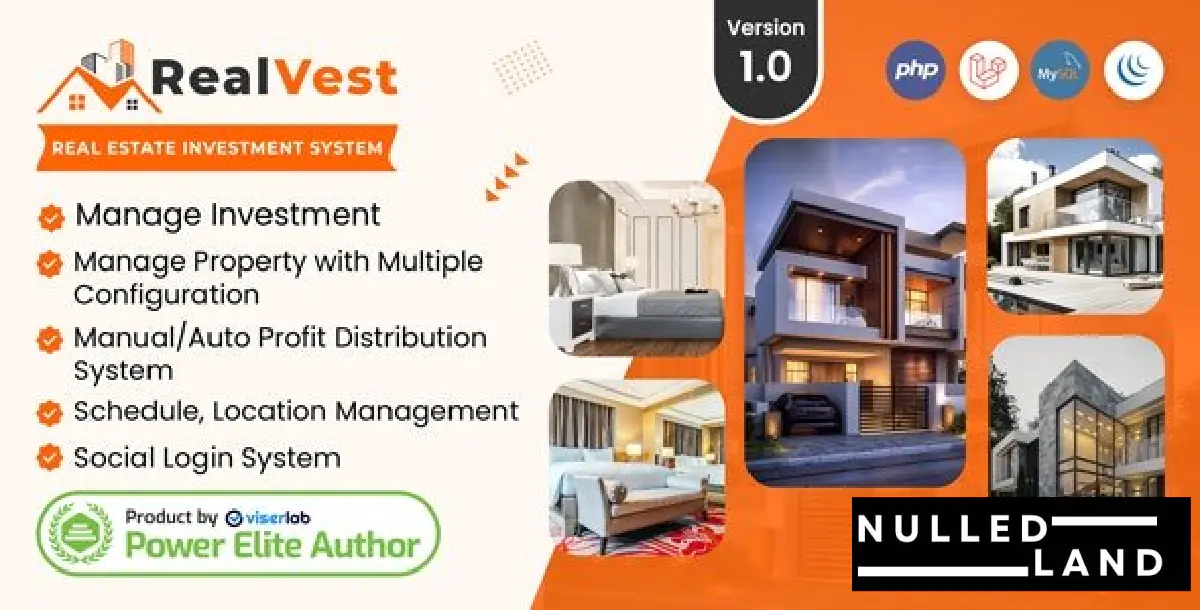 RealVest v2.1 - Real Estate Investment System - nulled