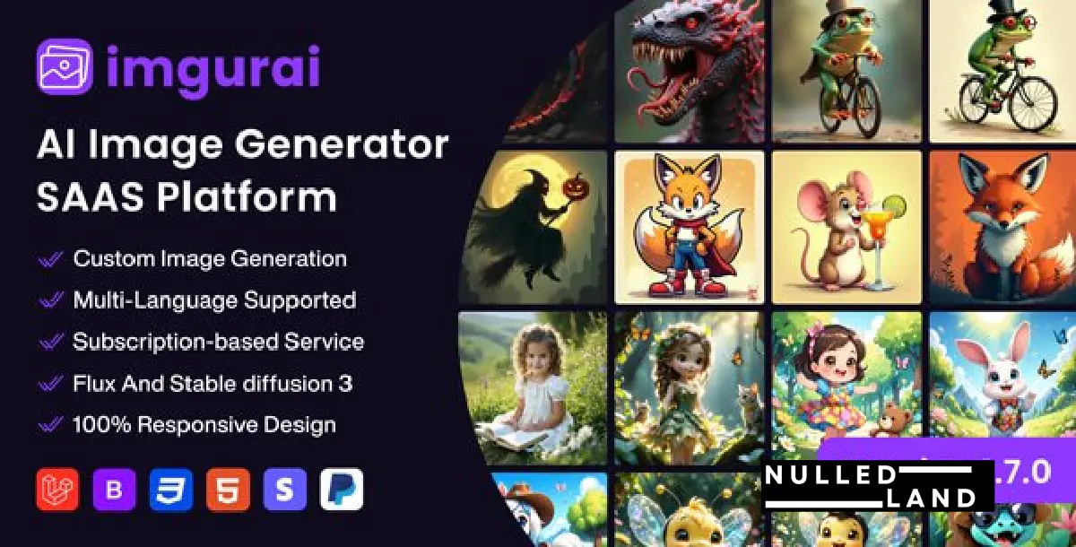 Imgurai v1.7.0 - AI Image Generator (SAAS) - nulled