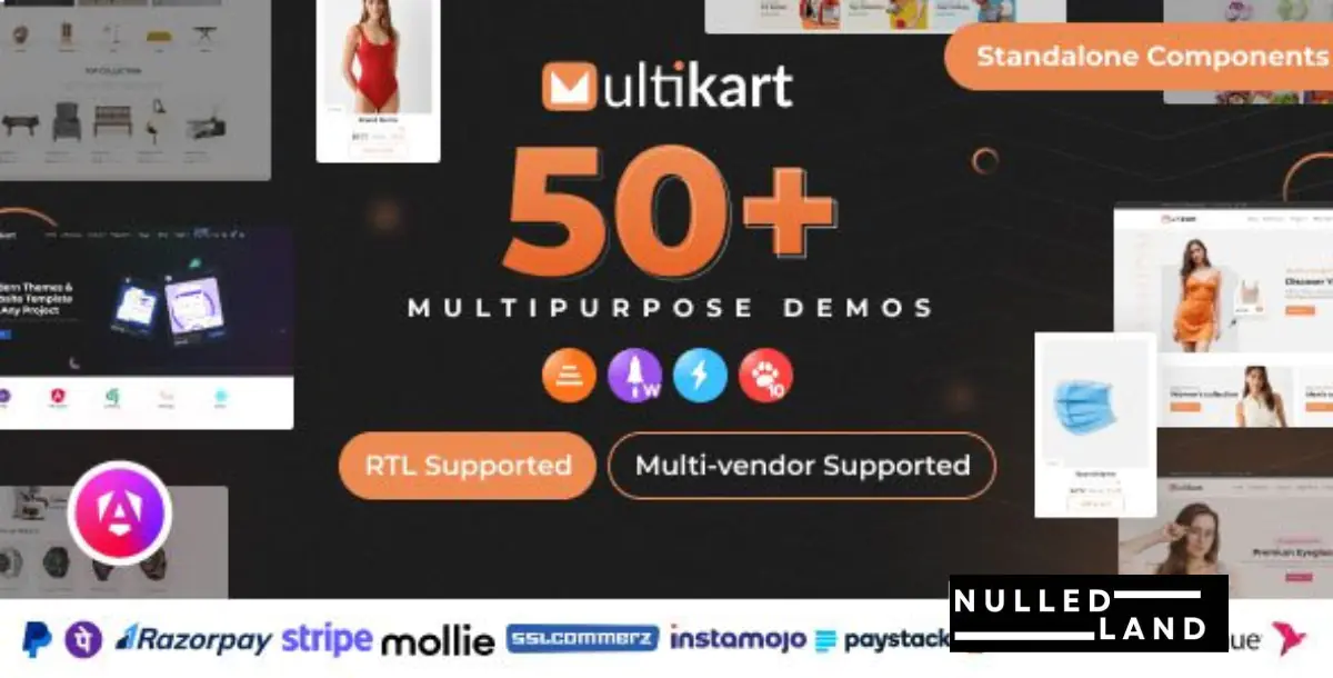 Multikart v1.1 - Single or Multivendor eCommerce with Angular & Laravel REST API