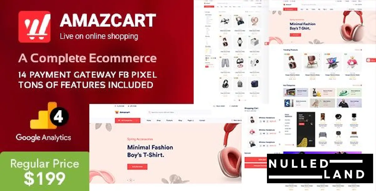 AmazCart v4.4 - Laravel Ecommerce System CMS - nulled